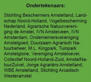 Ondertekenaars manifest Amstelland