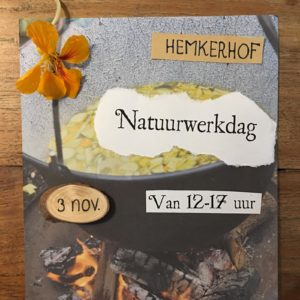 Uitnodiging Amstelglorie Natuurwerkdag op de Hemkerhof