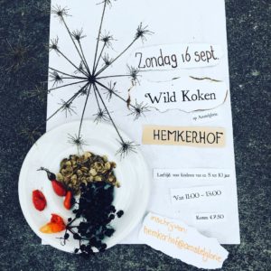 Uitnodiging Wildkoken voor kinderen, zaterdag 16 september