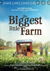 Filmposter Biggest little Farm, filmvertoning op Amstelglorie