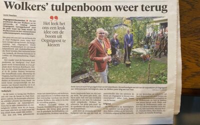Tulpenboom terug op Wolkerstuin
