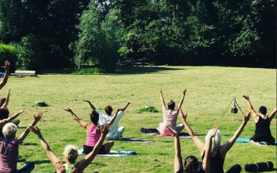 Yoga op het speelveld