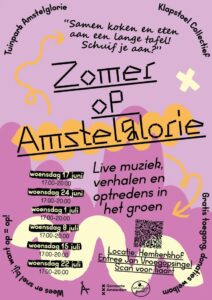 Soepsalon, flyer met data
