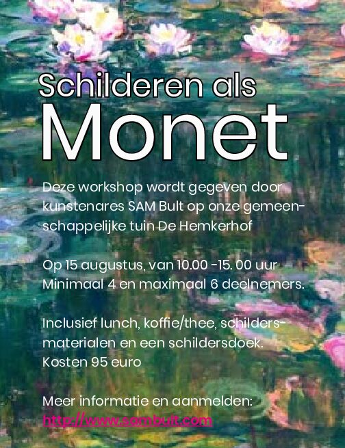 Schilderen als Monet: een dag vol kleur, licht en inspiratie